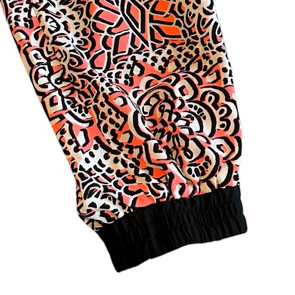 Topshop Petite Colorful Jogger Pants Boho Print Pull-On Drawstring Size 4P Women - Picture 3 of 11